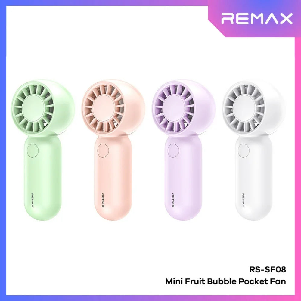 REMAX RS-SF08 Mini Fruit Bubble Pocket Fan | Handheld Fan | REMAX | Frank Mobile