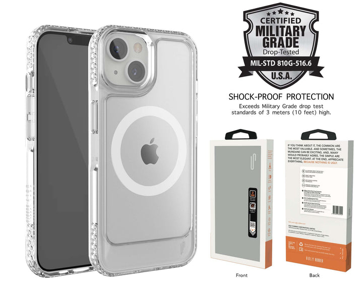 Ugly Rubber U-Model Bumper Clear Case for iPhone 14 Plus | Case | Ugly Rubber | Frank Mobile