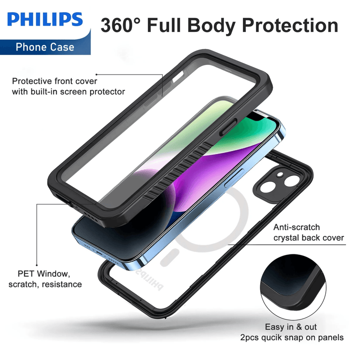 Philips Waterproof Case With MagSafe For iPhone 15 Pro | Case | Philips | Frank Mobile
